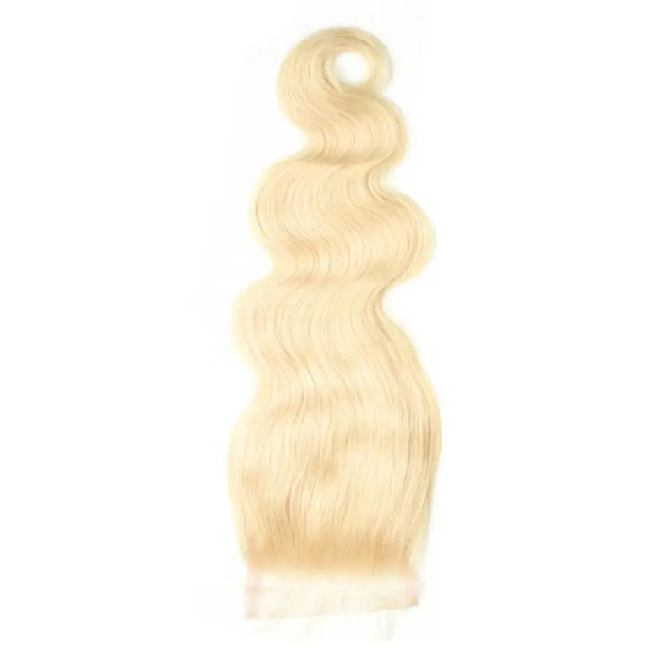 Beaufox Hair 613 Blonde Hair Body Wave 4X4 Lace Closure 100% Human Hair beaufox hair beaufox hair