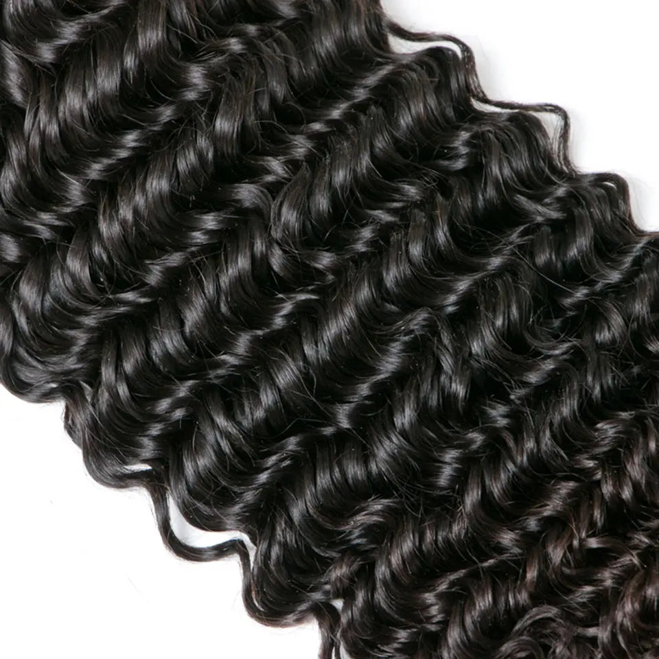 Beaufox Hair Deep Wave 4 Bundles Natural Black Virgin Human Hair beaufox hair beaufox hair