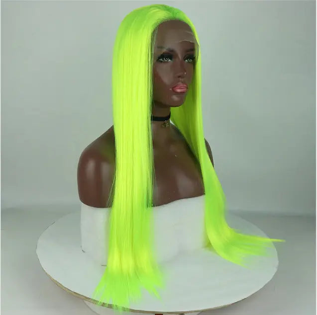 Beaufox Human Hair Green Straight Hair Lace Front Wig 150%-210% Density beaufox hair beaufox hair