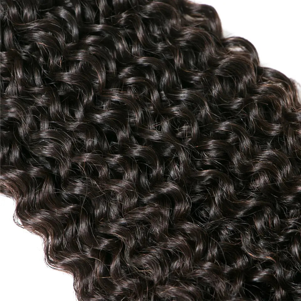 Beaufox Kinky Curly 5 Bundles 100% Virgin Human Hair Bundles #1b Color beaufox hair beaufox hair