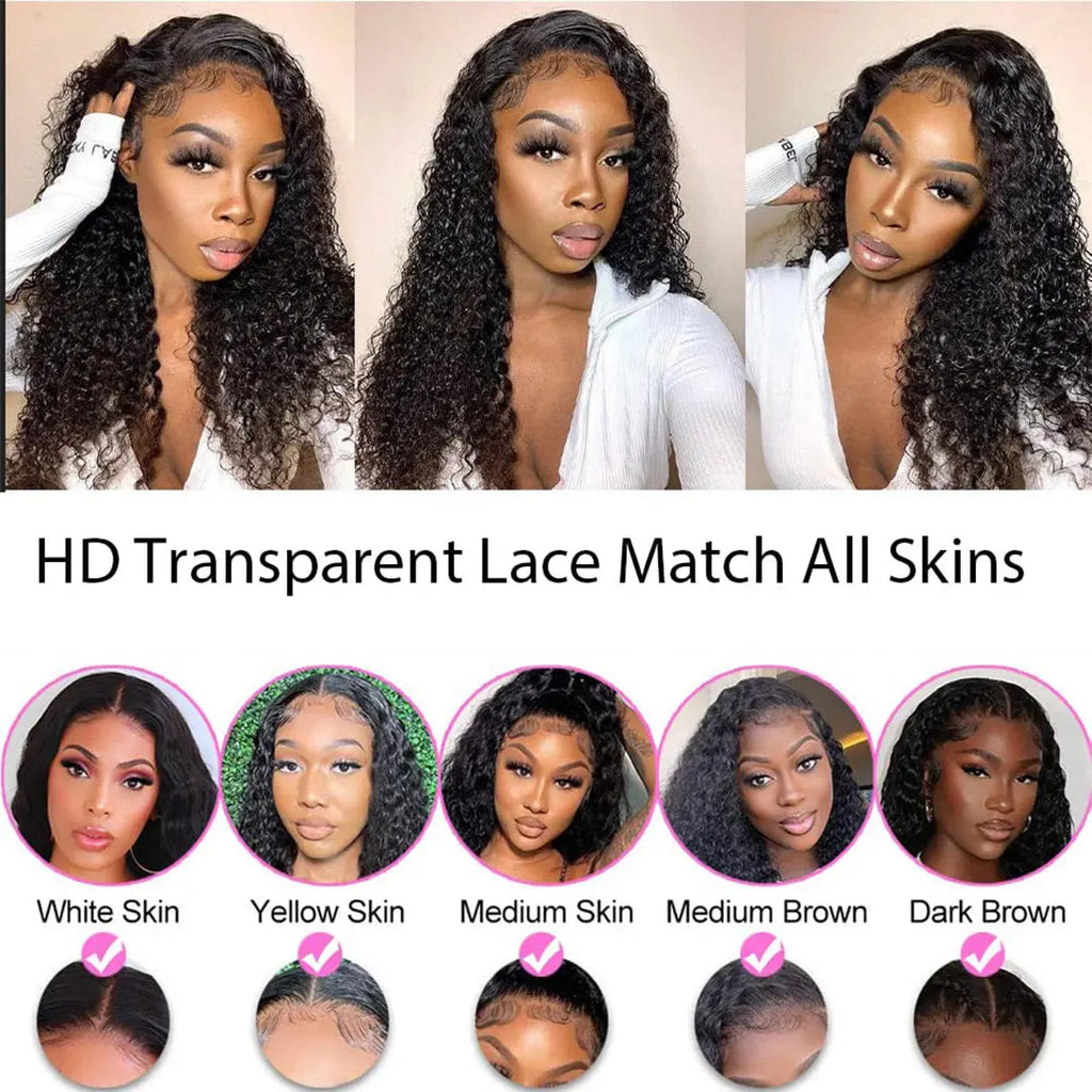 Deep Curly HD Lace Wig 13X4 Lace Front Wig