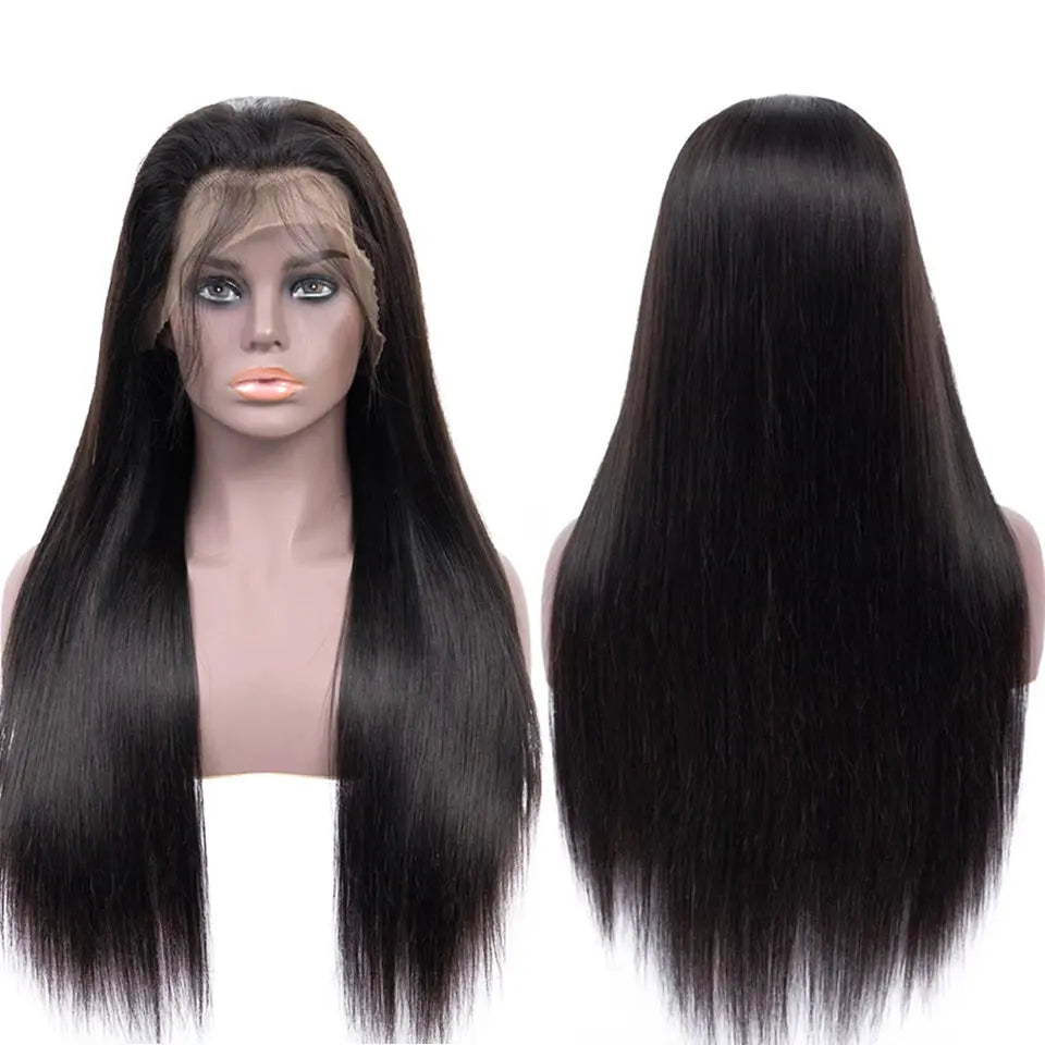 Beaufox Brazilian Straight Human Hair Lace Front Wig Pre Plucked Natural Hairline For Women beaufox hair beaufox hair