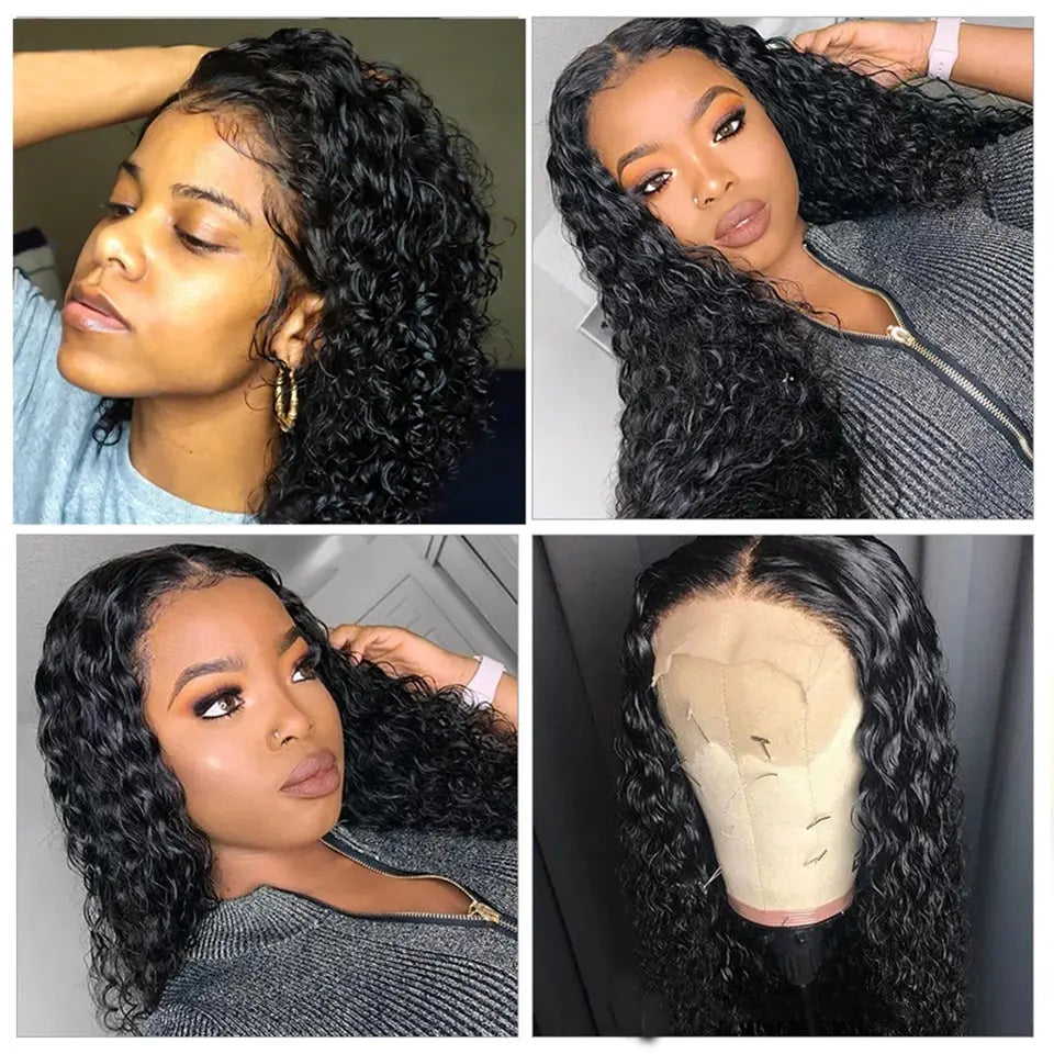 Beaufox HD Transparent Lace Wig Water Wave 13X4 Lace Front Wig Pre Plucked 150%-250% Density beaufox hair beaufox hair