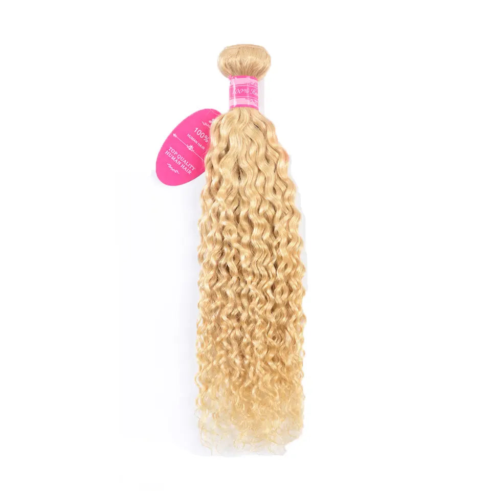 Beaufox Hair 1 Bundles Water Wave 613 Blonde Color Soft Hair Easy Dyed beaufox hair beaufox hair