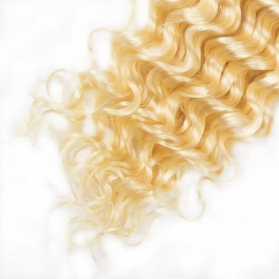 Beaufox Hair Bundles Deep Wave 1 Bundle 613 Blonde Color For Women beaufox hair beaufox hair
