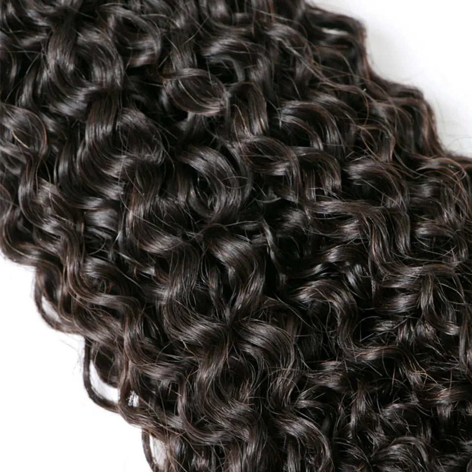 Beaufox Hair Kinky Curly 3 Bundles With 4X4 Lace Closure Virgin Human Hair beaufox hair beaufox hair