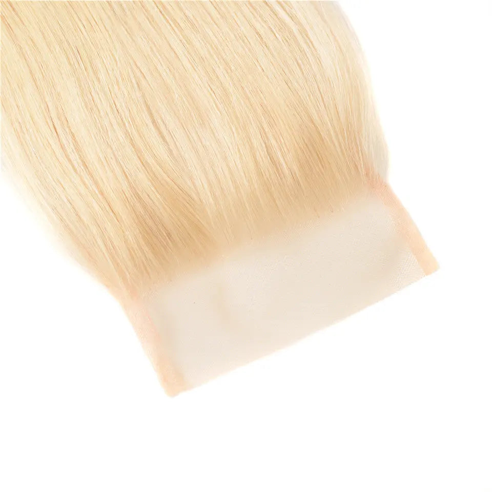 Beaufox Hair Straight 4X4 Lace Closure 613 Blonde Hair 100% Human Hair beaufox hair beaufox hair