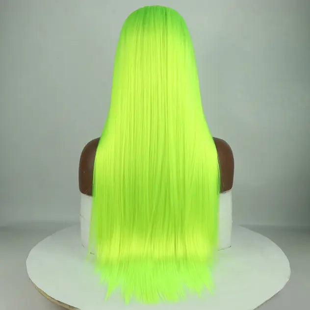 Beaufox Human Hair Green Straight Hair Lace Front Wig 150%-210% Density beaufox hair beaufox hair