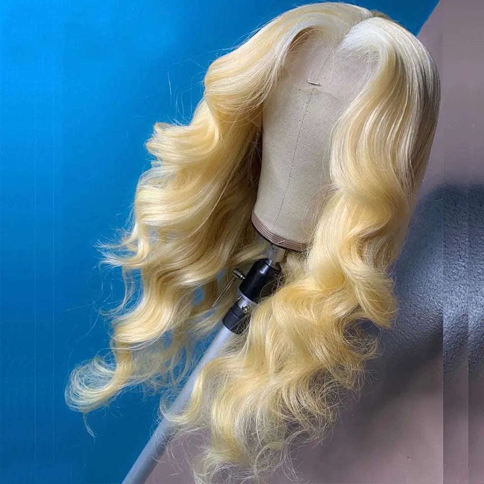 Breathable Blonde Body Wave 13X4 Lace Front Wig HD Transparent Lace Easy Dyed And Bleached beaufox hair beaufox hair