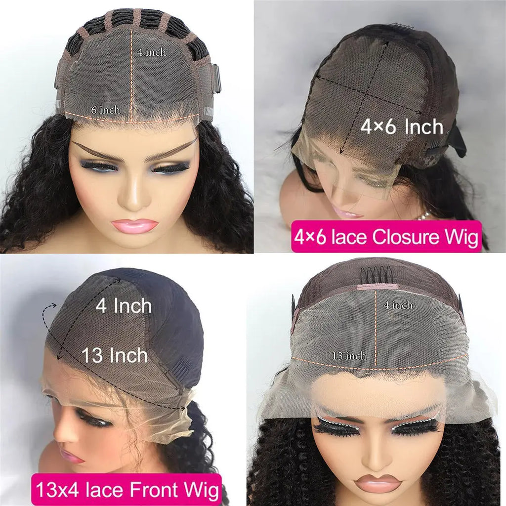 Deep Wave Glueless Wear And Go HD Transparent Lace Closure Wigs Human Hair Pre Plucked Human Hair Wigs beaufox hair beaufox hair