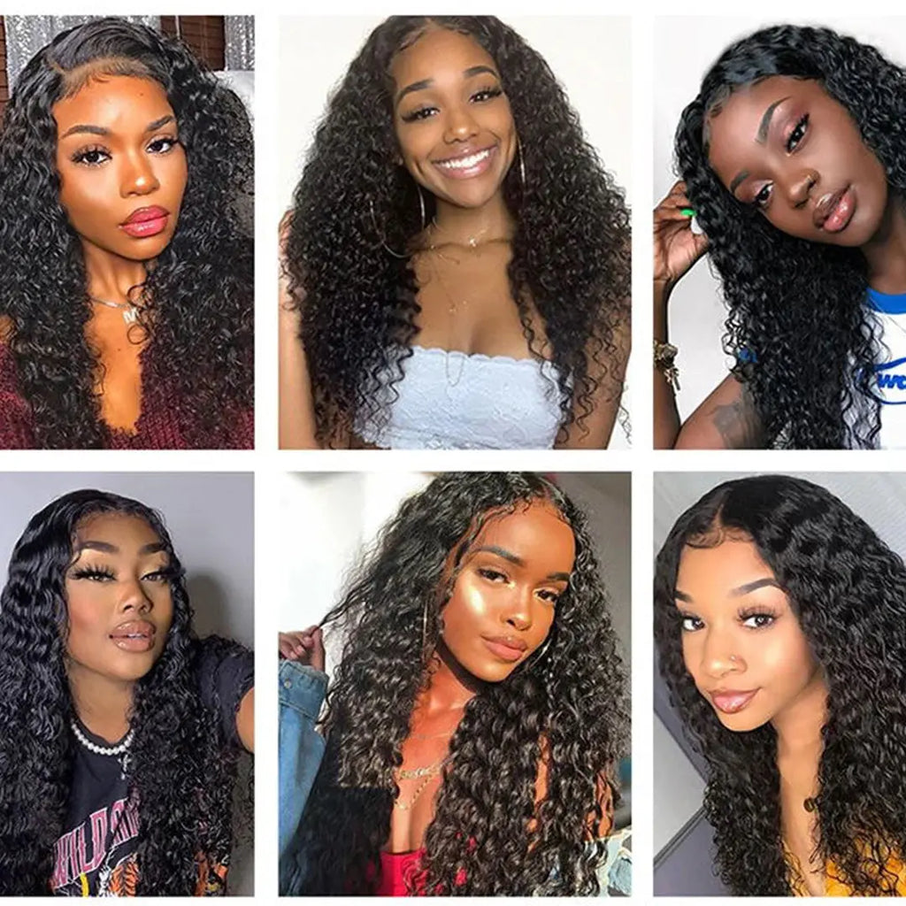 Deep Wave Glueless Lace Front Wig