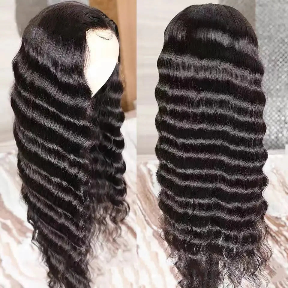 Loose Deep Wave Wig Lace Front Wig Human Hair HD Transparent Lace Wig for Black Women beaufox hair beaufox hair
