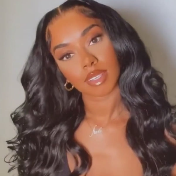 Wear And Go Body Wave HD Transparent Glueless Wigs 